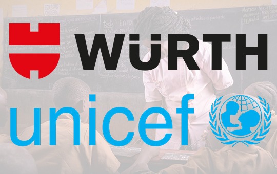 Die Würth-Gruppe spendet 405.000 Euro an UNICEF