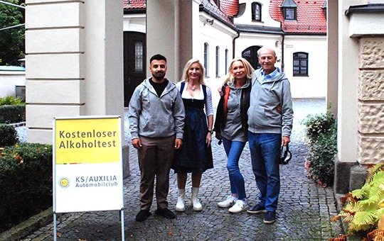 Simulierter Rausch bei Verkehrssicherheitsaktion